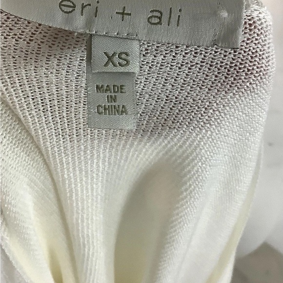 Anthropologie Sz XS Lightweight Dolman Sleeve Sweater Cream Rayon Semi Sheer - Picture 5 of 6